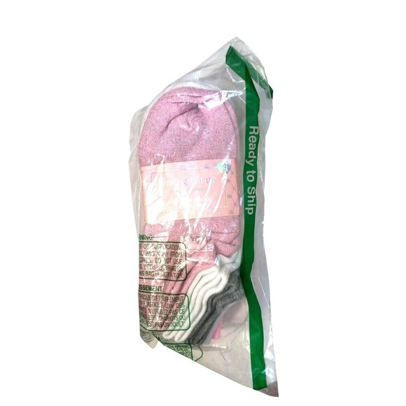 Juicy Couture Womens No Show Socks Assorted 10 Pack Lightweight Pink Grey White - Picture 2 of 3
